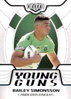 2020 NRL Elite - Young Guns #YG04 Bailey Simonsson Front